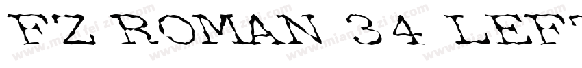 FZ ROMAN 34 LEFTY字体转换